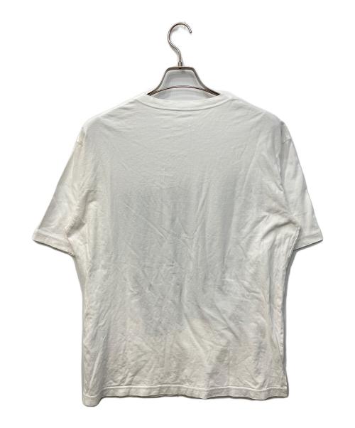 GROUND Y（グラウンドワイ）GROUND Y (グラウンドワイ) cotton Jersey Basic short sleeves Crack/コットンジャージーベーシックショートスリーブスクラック Tシャツ ホワイト サイズ:3の古着・服飾アイテム