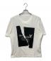 GROUND Y（グラウンドワイ）の古着「cotton Jersey Basic short sleeves Crack/コットンジャージーベーシックショートスリーブスクラック Tシャツ」｜ホワイト