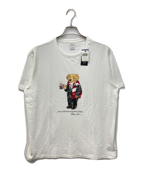 POLO RALPH LAUREN（ポロ・ラルフローレン）POLO RALPH LAUREN (ポロ・ラルフローレン) ポロベアプリントTシャツ ホワイト サイズ:L 未使用品の古着・服飾アイテム