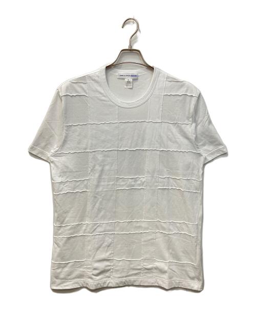 COMME des GARCONS SHIRT（コムデギャルソンシャツ）COMME des GARCONS SHIRT (コムデギャルソンシャツ) マルチステッチTシャツ ホワイト サイズ:XLの古着・服飾アイテム