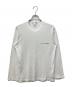 COMME des GARCONS SHIRT（コムデギャルソンシャツ）の古着「cotton jersey plain with front print logo/コットンジャージープレーンウィズフロントプリントロゴ カットソー」｜ホワイト
