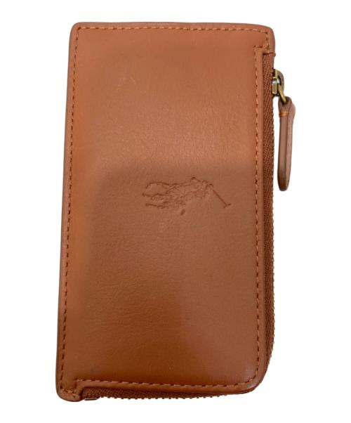 POLO RALPH LAUREN（ポロ・ラルフローレン）POLO RALPH LAUREN (ポロ・ラルフローレン) カレッジエイトマルチカードケース ブラウン×グリーンの古着・服飾アイテム