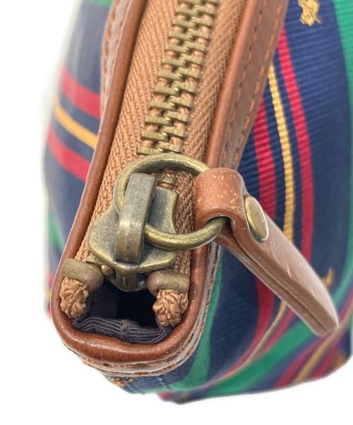 Rugby Ralph Lauren（ラグビーラルフローレン）Rugby Ralph Lauren (ラグビーラルフローレン) マルチジップポーチ レッドの古着・服飾アイテム