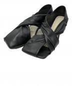 ALM.アルム）の古着「HEIDI LEATHER PUMPS」｜ブラック