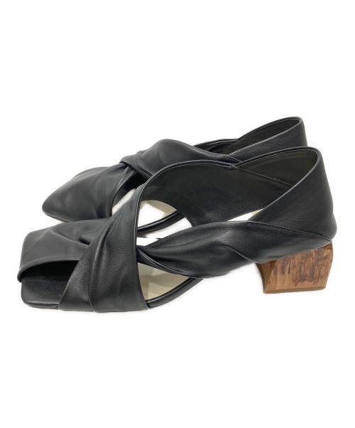 ALM.（アルム）ALM. (アルム) HEIDI LEATHER PUMPS ブラック サイズ:38の古着・服飾アイテム