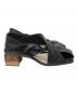 中古・古着 ALM. (アルム) HEIDI LEATHER PUMPS ブラック サイズ:38：9000円