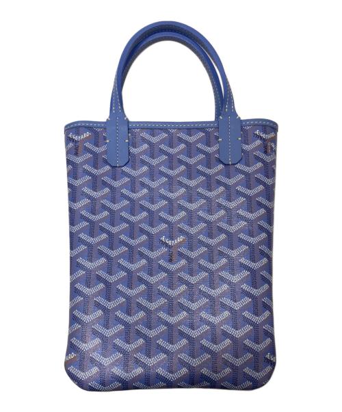 GOYARD（ゴヤール）GOYARD (ゴヤール) Poitiers Tote PM / ポワティエ 2way ミニトートバッグ ブルーの古着・服飾アイテム