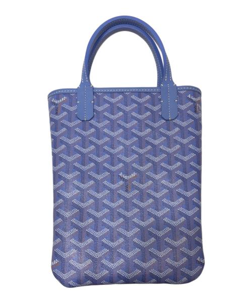 GOYARD（ゴヤール）GOYARD (ゴヤール) Poitiers Tote PM / ポワティエ 2way ミニトートバッグ ブルーの古着・服飾アイテム