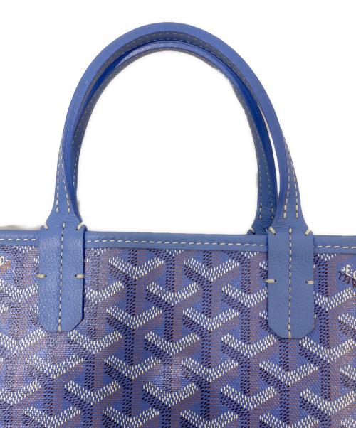GOYARD（ゴヤール）GOYARD (ゴヤール) Poitiers Tote PM / ポワティエ 2way ミニトートバッグ ブルーの古着・服飾アイテム