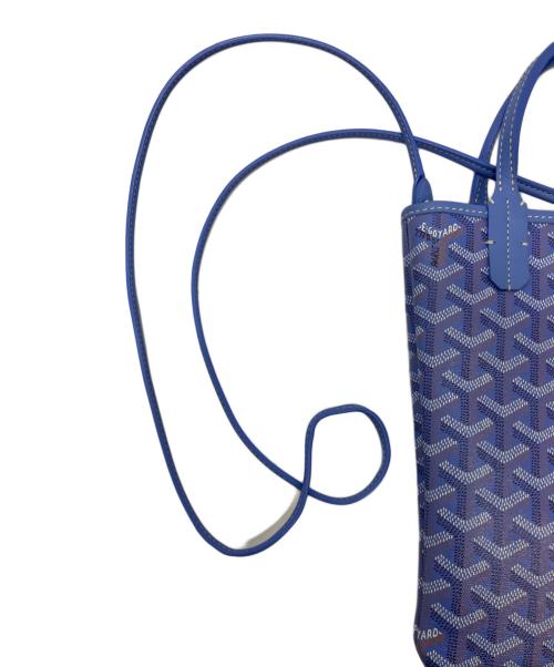 GOYARD（ゴヤール）GOYARD (ゴヤール) Poitiers Tote PM / ポワティエ 2way ミニトートバッグ ブルーの古着・服飾アイテム