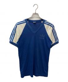 adidas（アディダス）の古着「ラグランTシャツ」｜ブルー