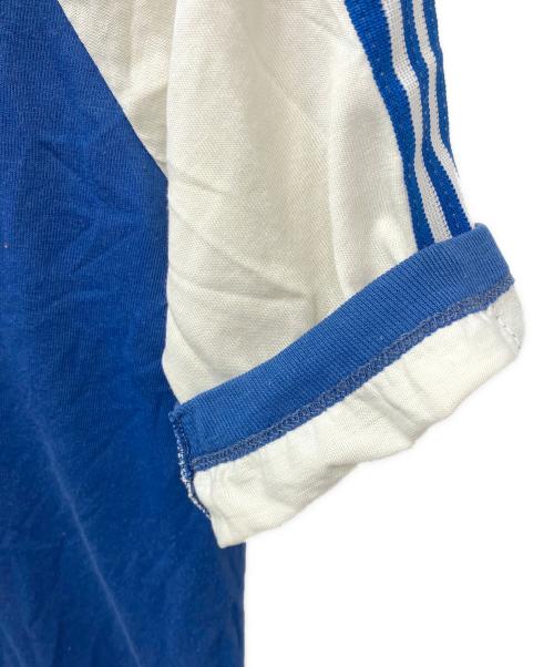 adidas（アディダス）adidas (アディダス) ラグランTシャツ ブルー サイズ:Lの古着・服飾アイテム