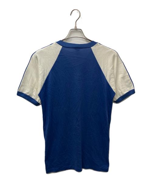 adidas（アディダス）adidas (アディダス) ラグランTシャツ ブルー サイズ:Lの古着・服飾アイテム