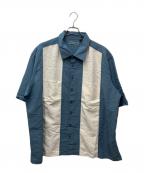 cubaveraキューバベラ）の古着「レーヨンシャツ」｜スカイブルー