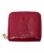 Yves Saint Laurentイヴサンローラン）の古着「YSLダブルホック2つ折財布」｜ピンク