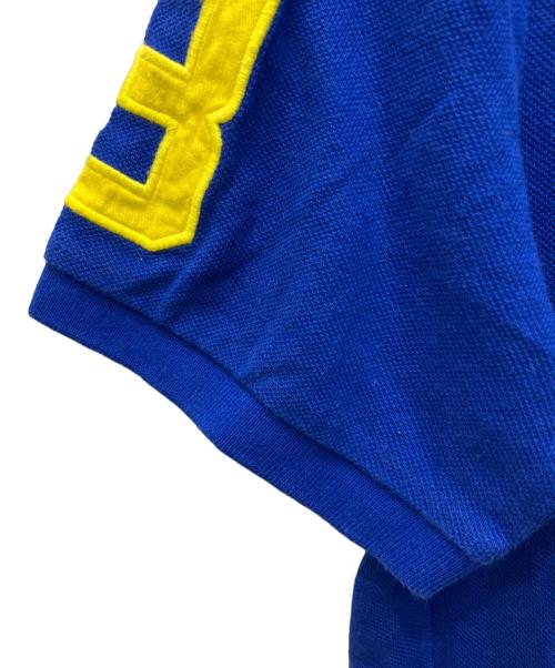 POLO RALPH LAUREN（ポロ・ラルフローレン）POLO RALPH LAUREN (ポロ・ラルフローレン) ビッグポニーポロシャツ ブルー×イエロー サイズ:XLの古着・服飾アイテム