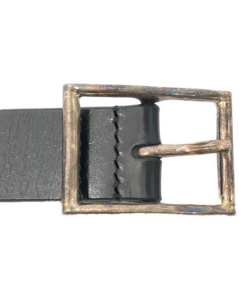 xolo jewelry（ショロ ジュエリー）XOLO JEWELRY (ショロ ジュエリー) Rectangular Buckle -Black Leather- ブラックの古着・服飾アイテム
