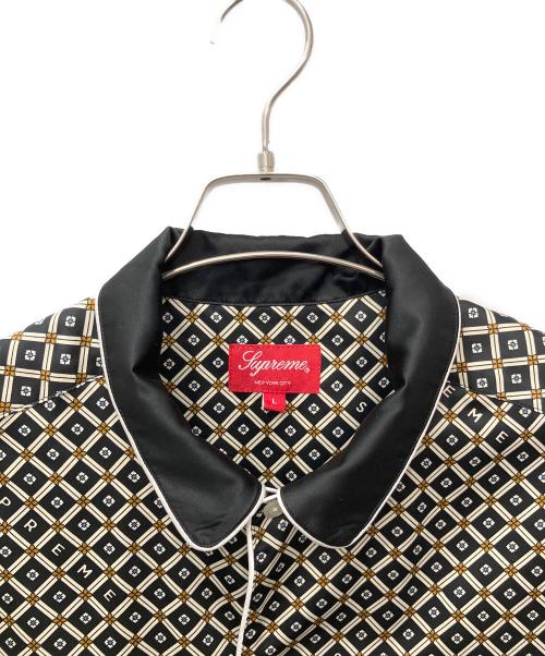 SUPREME（シュプリーム）SUPREME (シュプリーム) Satin Pajama Shirt セットアップ ベージュ×ブラック サイズ:Lの古着・服飾アイテム