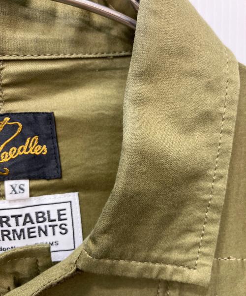Needles（ニードルズ）Needles (ニードルズ) BEAMS (ビームス) シャツジャケット カーキ サイズ:XSの古着・服飾アイテム