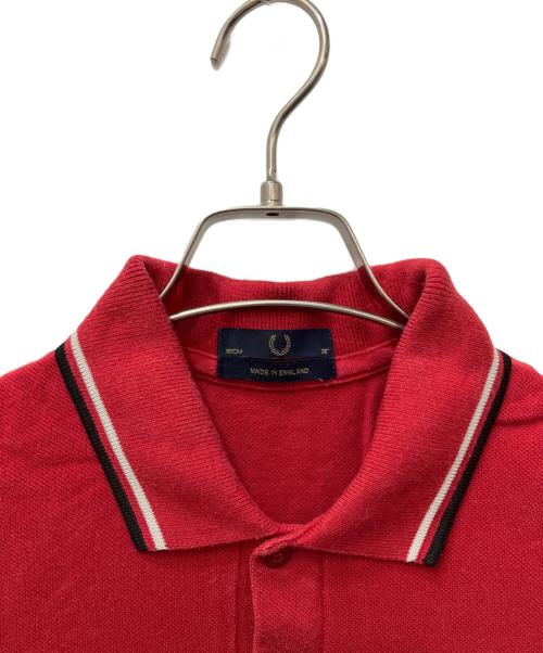 FRED PERRY（フレッドペリー）FRED PERRY (フレッドペリー) ポロシャツ レッド サイズ:38の古着・服飾アイテム