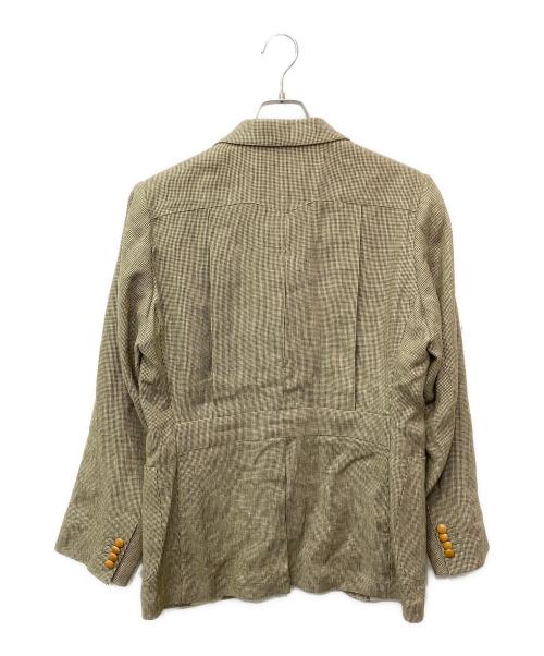 HAVERSACK（ハバーサック）HAVERSACK (ハバーサック) リネンテーラードジャケット ベージュ サイズ:Mの古着・服飾アイテム