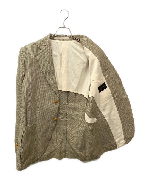 HAVERSACK（ハバーサック）HAVERSACK (ハバーサック) リネンテーラードジャケット ベージュ サイズ:Mの古着・服飾アイテム