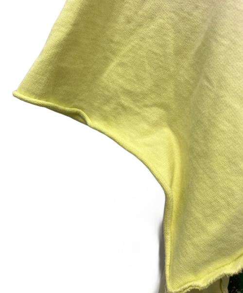 FIRST ROW（ファーストロウ）FIRST ROW (ファーストロウ) クロップドプリントTシャツ イエロー サイズ:Mの古着・服飾アイテム