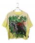 FIRST ROW（ファーストロウ）の古着「クロップドプリントTシャツ」｜イエロー