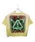 FIRST ROW (ファーストロウ) クロップドプリントTシャツ イエロー サイズ:M：8000円