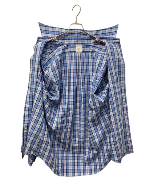 BROOKS BROTHERS（ブルックスブラザーズ）BROOKS BROTHERS (ブルックスブラザーズ) REGENT チェックBDシャツ ブルー サイズ:Lの古着・服飾アイテム