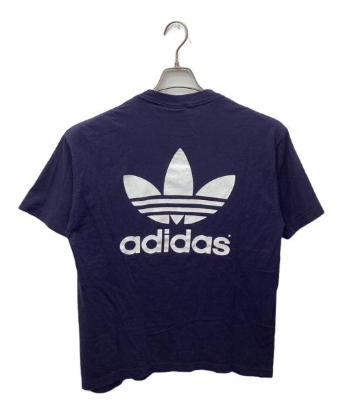 adidas（アディダス）adidas (アディダス) 90's ロゴプリントTシャツ ネイビー サイズ:Mの古着・服飾アイテム