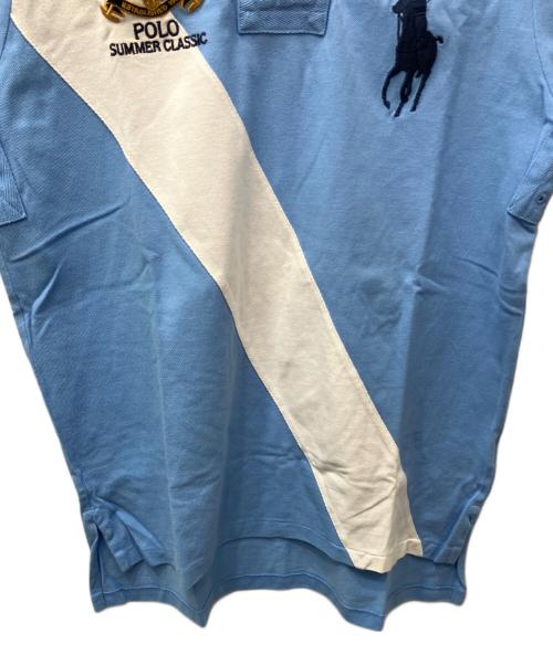 POLO RALPH LAUREN（ポロ・ラルフローレン）POLO RALPH LAUREN (ポロ・ラルフローレン) ビッグポニーポロシャツ ブルー サイズ:Lの古着・服飾アイテム