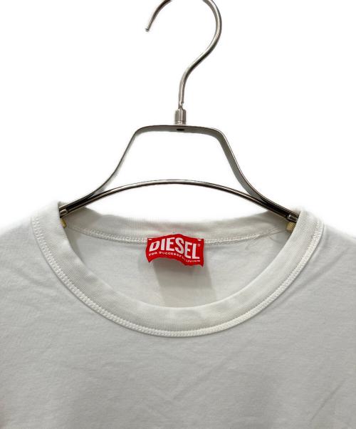 DIESEL（ディーゼル）DIESEL (ディーゼル) ロングスリーブカットソー ホワイト サイズ:Sの古着・服飾アイテム
