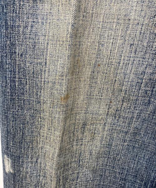 Pepe Jeans LONDON（ペペジーンズロンドン）Pepe Jeans LONDON (ペペジーンズロンドン) 変形パターンバギーデニムパンツ ブルー サイズ:UK18の古着・服飾アイテム