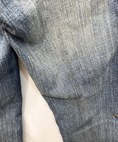 Pepe Jeans LONDON（ペペジーンズロンドン）Pepe Jeans LONDON (ペペジーンズロンドン) 変形パターンバギーデニムパンツ ブルー サイズ:UK18の古着・服飾アイテム