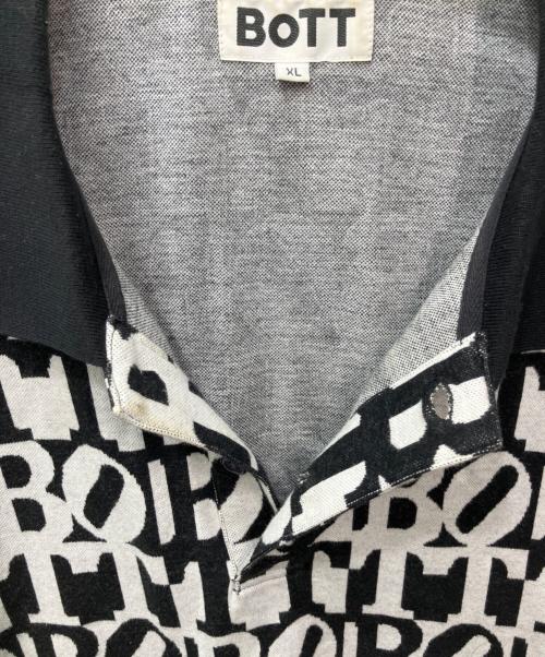 BoTT（ボット）BoTT (ボット) Square Logo S/SL Jacquard Polo ブラック サイズ:XLの古着・服飾アイテム