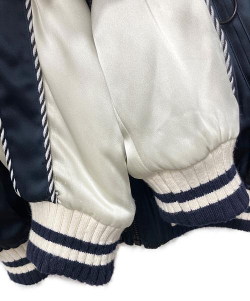 OFFWHITE（オフホワイト）OFFWHITE (オフホワイト) Reversible Souvenir Jacket/リバーシブルスーベニアジャケット ネイビー×アイボリー サイズ:Lの古着・服飾アイテム