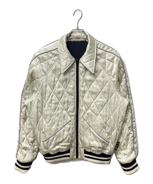 OFFWHITE（オフホワイト）OFFWHITE (オフホワイト) Reversible Souvenir Jacket/リバーシブルスーベニアジャケット ネイビー×アイボリー サイズ:Lの古着・服飾アイテム
