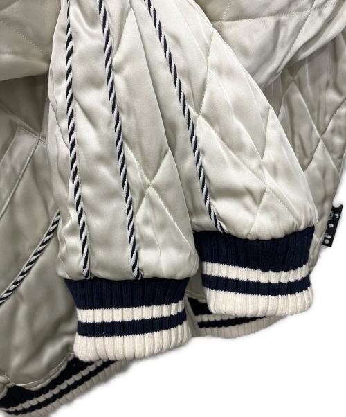 OFFWHITE（オフホワイト）OFFWHITE (オフホワイト) Reversible Souvenir Jacket/リバーシブルスーベニアジャケット ネイビー×アイボリー サイズ:Lの古着・服飾アイテム