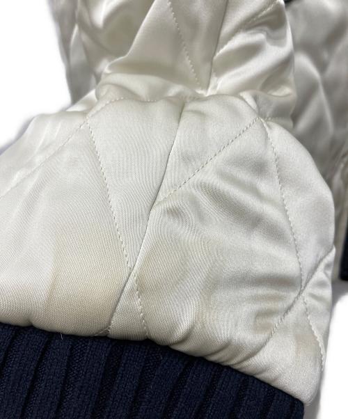 OFFWHITE（オフホワイト）OFFWHITE (オフホワイト) Reversible Souvenir Jacket/リバーシブルスーベニアジャケット ネイビー×アイボリー サイズ:Lの古着・服飾アイテム