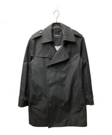 BURBERRY BLACK LABEL（バーバリーブラックレーベル）の古着「裏ノバチェック柄トレンチコート」｜ブラック