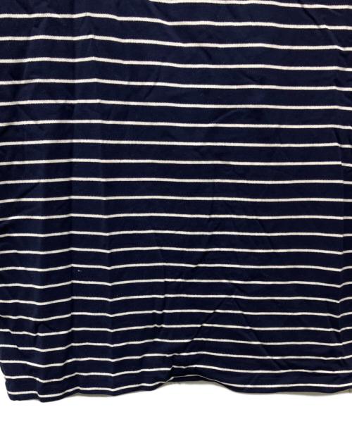 POLO RALPH LAUREN（ポロ・ラルフローレン）POLO RALPH LAUREN (ポロ・ラルフローレン) ボーダーポロシャツ ネイビー サイズ:Lの古着・服飾アイテム
