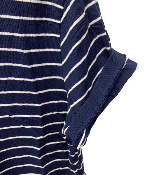 POLO RALPH LAUREN（ポロ・ラルフローレン）POLO RALPH LAUREN (ポロ・ラルフローレン) ボーダーポロシャツ ネイビー サイズ:Lの古着・服飾アイテム