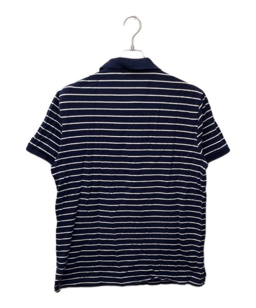 POLO RALPH LAUREN（ポロ・ラルフローレン）POLO RALPH LAUREN (ポロ・ラルフローレン) ボーダーポロシャツ ネイビー サイズ:Lの古着・服飾アイテム