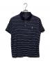 POLO RALPH LAUREN（ポロ・ラルフローレン）の古着「ボーダーポロシャツ」｜ネイビー