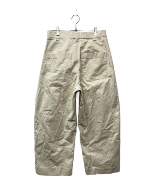 STUDIO NICHOLSON（スタジオ ニコルソン）STUDIO NICHOLSON (スタジオ ニコルソン) SORTE PEACHEDCOTTON TWILL VOLUME PLEAT PANTS アイボリー サイズ:Sの古着・服飾アイテム