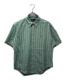 RALPH LAUREN（ラルフローレン）の古着「ストライプBDシャツ」｜黄緑