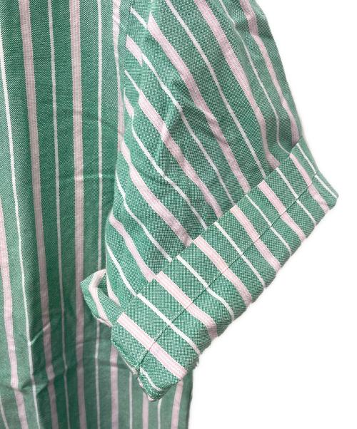RALPH LAUREN（ラルフローレン）RALPH LAUREN (ラルフローレン) ストライプBDシャツ 黄緑 サイズ:XLの古着・服飾アイテム