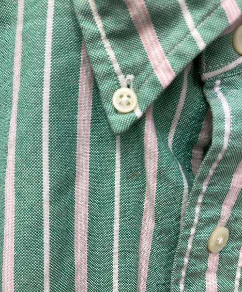 RALPH LAUREN（ラルフローレン）RALPH LAUREN (ラルフローレン) ストライプBDシャツ 黄緑 サイズ:XLの古着・服飾アイテム