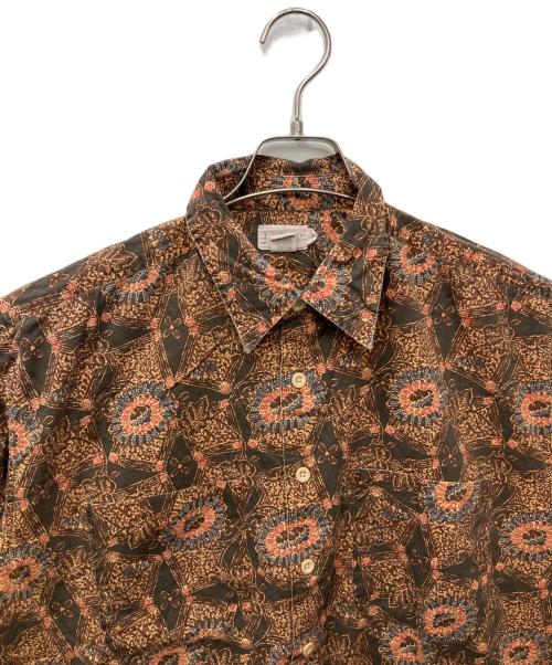 J.CREW（ジェイクルー）J.CREW (ジェイクルー) 総柄シャツ ブラウン サイズ:Mの古着・服飾アイテム